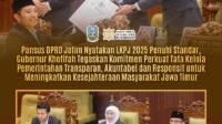 LKPJ Jatim Khofifah DPRD Jatim